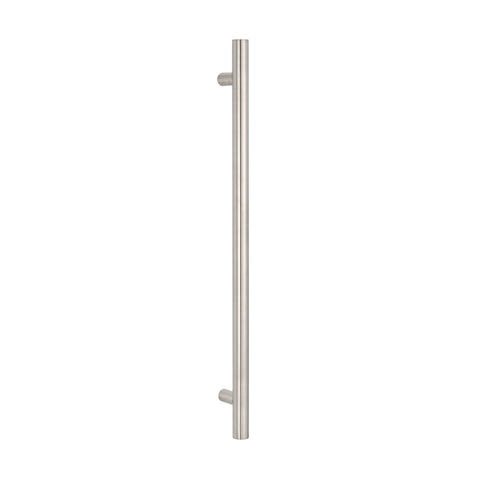 Radiant Vertical Round Non Heated Single Bar Towel Rail 950mm Cool Brushed Nickel NH-CBN-VTR-950