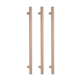 Radiant Vertical Single Heated Towel Bar 40mm X 950mm Gloss Champagne (Top or Botton Wiring) GCH-VTR-950