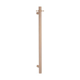 Radiant Vertical Single Heated Towel Bar 40mm X 950mm Gloss Champagne (Top or Botton Wiring) GCH-VTR-950