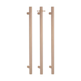 Radiant Vertical Single Heated Towel Bar 40mm X 950mm Gloss Champagne (Top or Botton Wiring) GCH-VTR-950