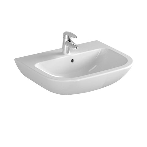 Seima Chios 550 Wall Hung Care Basin w/ Overflow 550x440mm (1 Taphole) Gloss White 192703