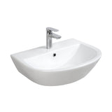 Seima Chios 600 Wall Hung Care Basin w/ Overflow 600x445mm (No Taphole) Gloss White 192747