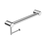 Nero Mecca Care 32mm Grab Rail With Toilet Roll Holder 450mm Chrome NRCR3218ACH