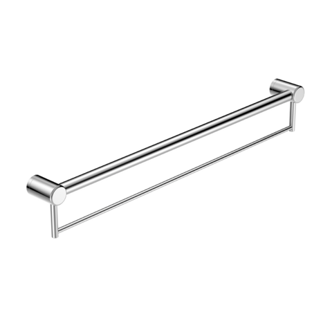 Nero Mecca Care 32mm Grab Rail With Towel Holder 900mm Chrome NRCR3230BCH