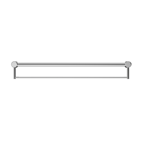 Nero Mecca Care 32mm Grab Rail With Towel Holder 900mm Chrome NRCR3230BCH