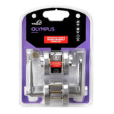 Trio Entrance Olympus Lever & Double Deadbolt Combo Satin Chrome WWL/WB65SCC