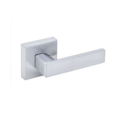 Trio Passage Everest Square Lever 70mm Rosette Satin Chrome WQL200SCC