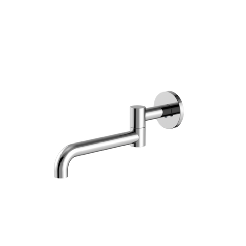 Nero Mecca Wall Mounted Swivel Basin/Bath Spout 225mm Chrome NR221903GCH
