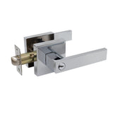 Trio Entrance Everest Square Lever 70mm Rosette Chrome WQL400CPC