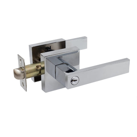 Trio Entrance Everest Square Lever 70mm Rosette Chrome WQL400CPC