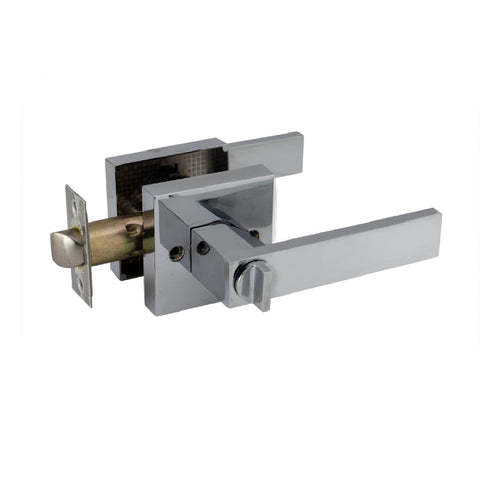 Trio Privacy Everest Square Lever 70mm Rosette Chrome WQL300CPC