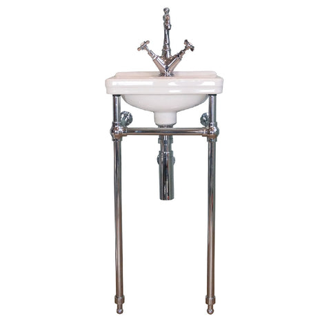 Turner Hastings Claremont Basin Stand 380x310mm (3 taphole) Brushed Nickel CL383BSBN3TH