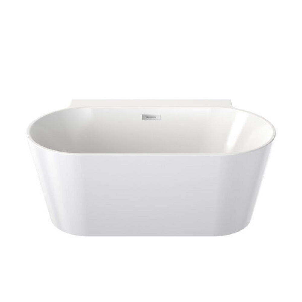 Caroma Clark Bath 1400mm Round Back to wall White CL50003.WBTW