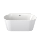 Caroma Clark Bath 1400mm Round Back to wall White CL50003.WBTW