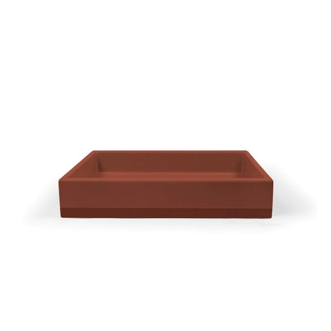 Nood Co Box Basin Two Tone - Surface Mount (Clay) BX2-1-0-CL
