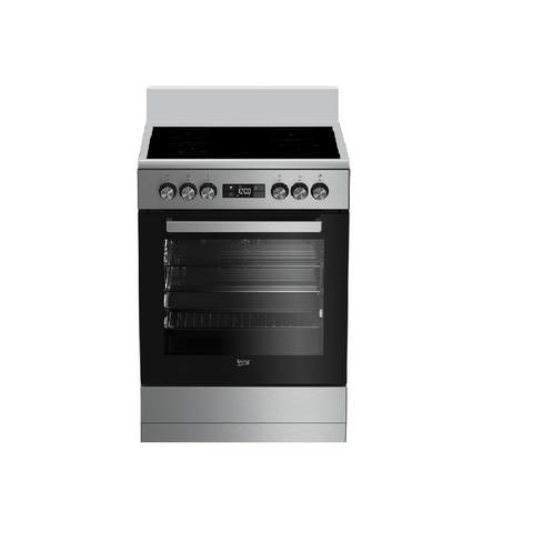 Beko Freestanding Cooker (Multi-functional 60cm Oven with Ceramic Cooktop) Stainless Steel BFC60VMX1