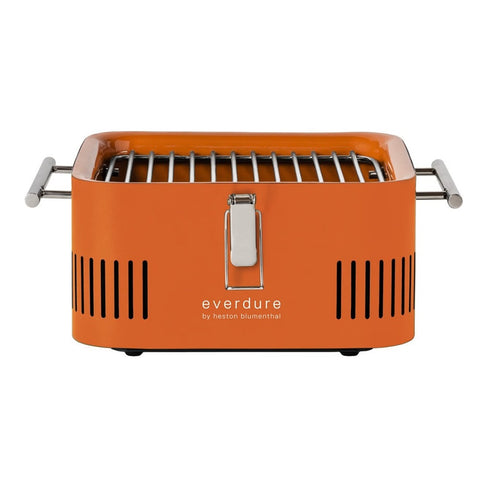 Everdure Cube Charcoal Portable BBQ Orange HBCUBEO