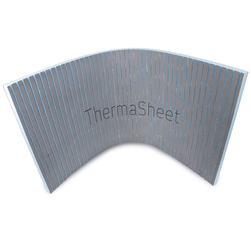 Radiant Curved Prescored Thermasheet 1250x600x20mm Box Of 6 Sheets RTTBBC-20-1250