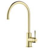 Bella Vista Mica Heritage Gooseneck Sink Mixer French Gold SM-4-FG