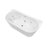 Decina Alegra Freestanding Spa Bath (12 Jets) 1500mm Chrome Jets AG1500BTWCNW