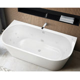 Decina Alegra Freestanding Spa Bath (12 Jets) 1700mm White Jets AG1700BTWCNWHJT