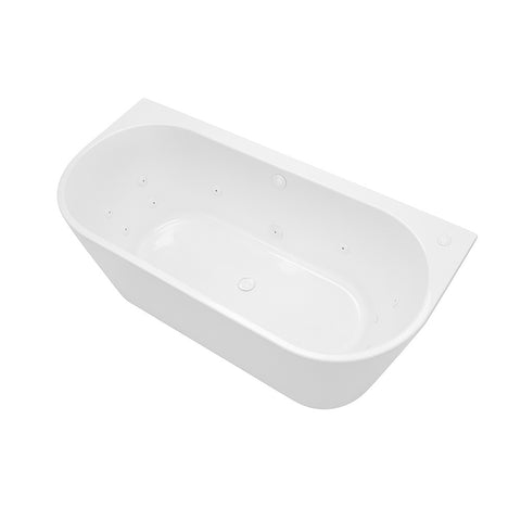Decina Alegra Freestanding Spa Bath (12 Jets) 1700mm White Jets AG1700BTWCNWHJT