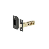 Gainsborough Tubular Latch D Strike Rectangular 60mm Dual Sprung Matte Black 480MBS