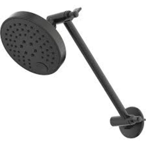 Caroma Luna Adjustable Shower And Arm Matte Black 90304BL3A