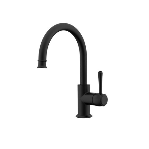 ADP Eternal Gooseneck Basin Mixer Matte Black JTAPGBSOEBA