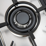 Euro Appliances Gas Cooktop Left Hand Wok 90cm Stainless Steel ECT900GX3