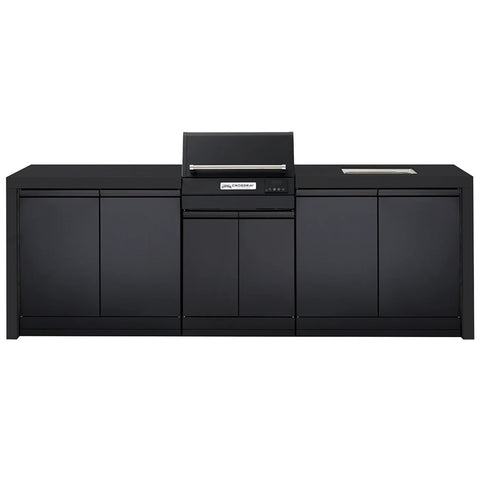 Crossray Extreme Electric BBQ Outdoor Kitchen w/ Sink Black TCEK-08