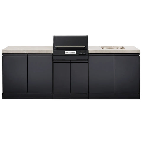 Crossray Extreme Electric BBQ Outdoor Kitchen w/ Sink Grey TCEK-14