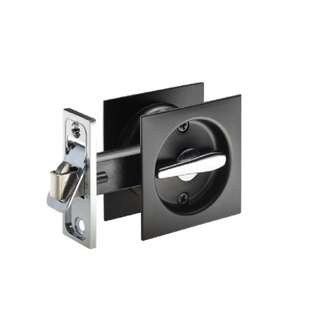 Gainsborough Privacy Sliding Cavity Set Square Matte Black 385MBS