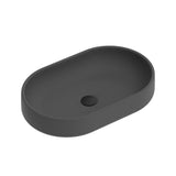 ADP Norma Above Counter Basin 550x350mm Charcoal TOPONOR550CH