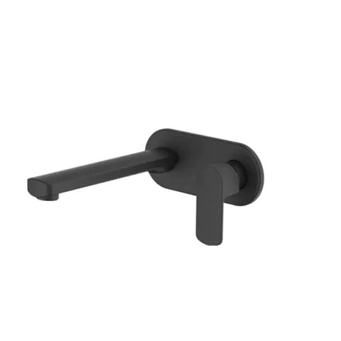 Abey Madison Avenue Wall Bath/Basin Spout Set Black 2B-2WS-B