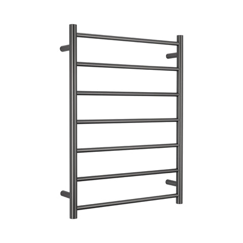 Radiant Round 7 Bar Heated Rail 600mmx800mm (Right Wiring) Gun Metal Grey GMG-RTR01RIGHT