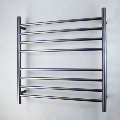 Radiant Gun Metal Grey 750 x 750mm Round Heated Towel Rail (Right Wiring) GMG-RTR06RIGHT