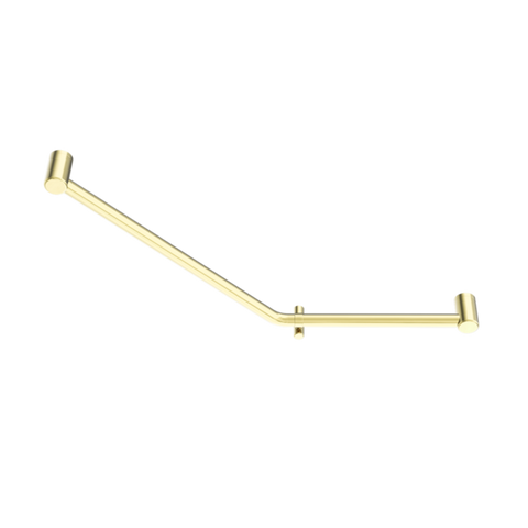 Nero Mecca Care 32mm Ambulant 45 Degree Bent Tube 450X650mm Brushed Gold NRCR3245DBG