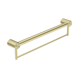 Nero Mecca Care 32mm Grab Rail With Towel Holder 600mm Brushed Gold NRCR3224BBG