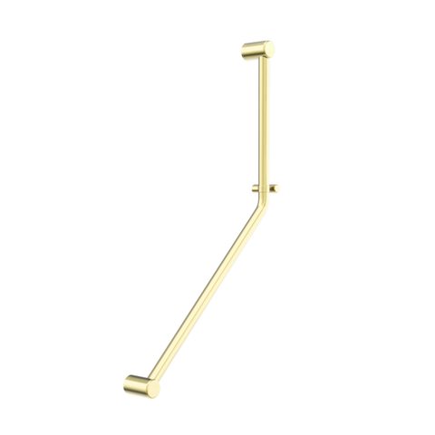 Nero Mecca Care 32mm Ambulant 45 Degree Bent Tube 450X650mm Brushed Gold NRCR3245DBG