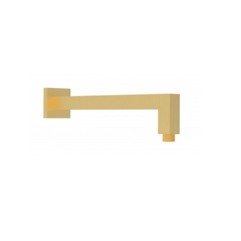 P&P Shower Arm Square Straight Brushed Gold PRY003-BG
