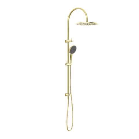 Nero Mecca Twin Shower With Air Shower II Brushed Gold NR221905HBG