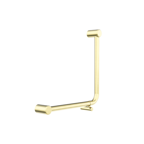 Nero Mecca Care 32mm Ambulant 90Degree Bent Tube 450X450mm Brushed Gold NRCR3290DBG