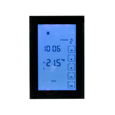 Radiant Premium Dual Purpose Thermostat & Timer Switch Vertical Black GTSB-DUAL-V