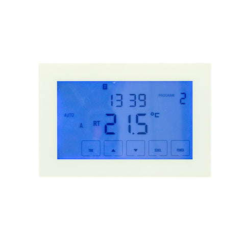 Radiant Premium Touch Screen Thermostat Horizontal White GTSW-TH-H