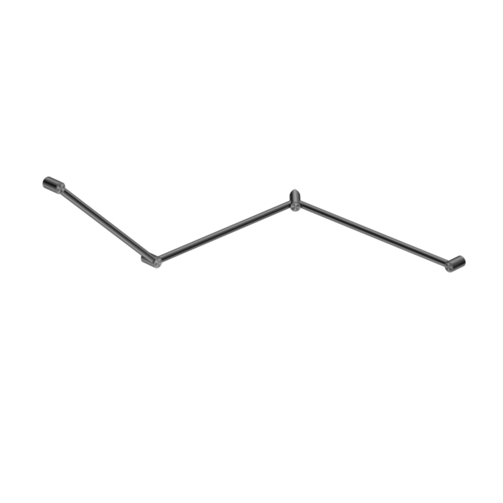 Nero Mecca Care 32mm Dda Toilet Grab Rail Set 45 Degree Continuous 750
