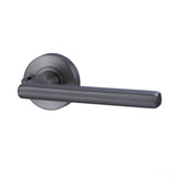 Lockwood Vivid Lever V4 Privacy Set with Latch Satin Gun Metal VIV2/V4GMPVD