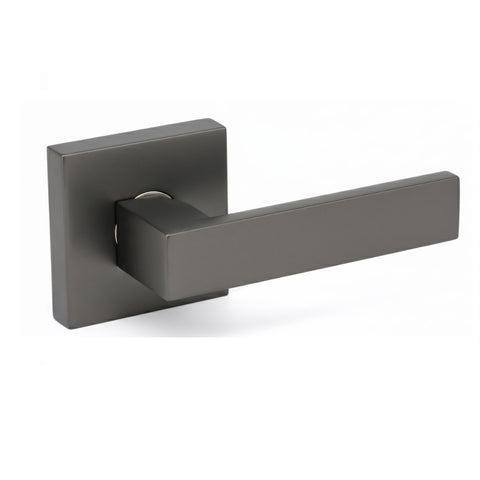 Trio Dummy Everest Square Lever 70mm Rosette Gunmetal Grey WQL100GNC