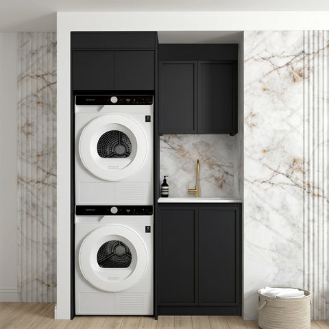 Otti Hampshire Laundry Kit 1305C Black / Matte White Top LA-1305C-BOHB-MW