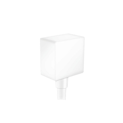 Hansgrohe Fixfit Wall Outlet Square w/ Non-Return Valve Matte White 26455703